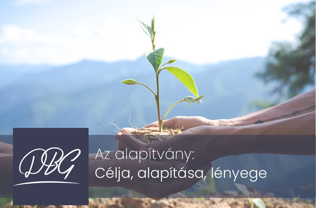 Az alapítvány: célja, alapítása, lényege