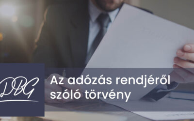 Az adózás rendjéről szóló törvény